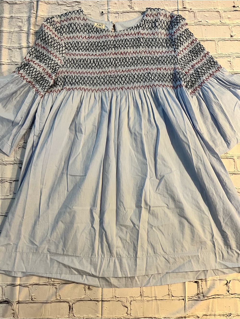 Amt Blue and White Striped Tunic Dress